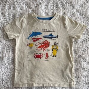 Mini Boden Under the Sea Tee - Cream